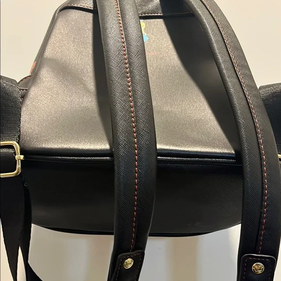 Loungefly Disney Floral Black Backpack - Picture 10 of 14